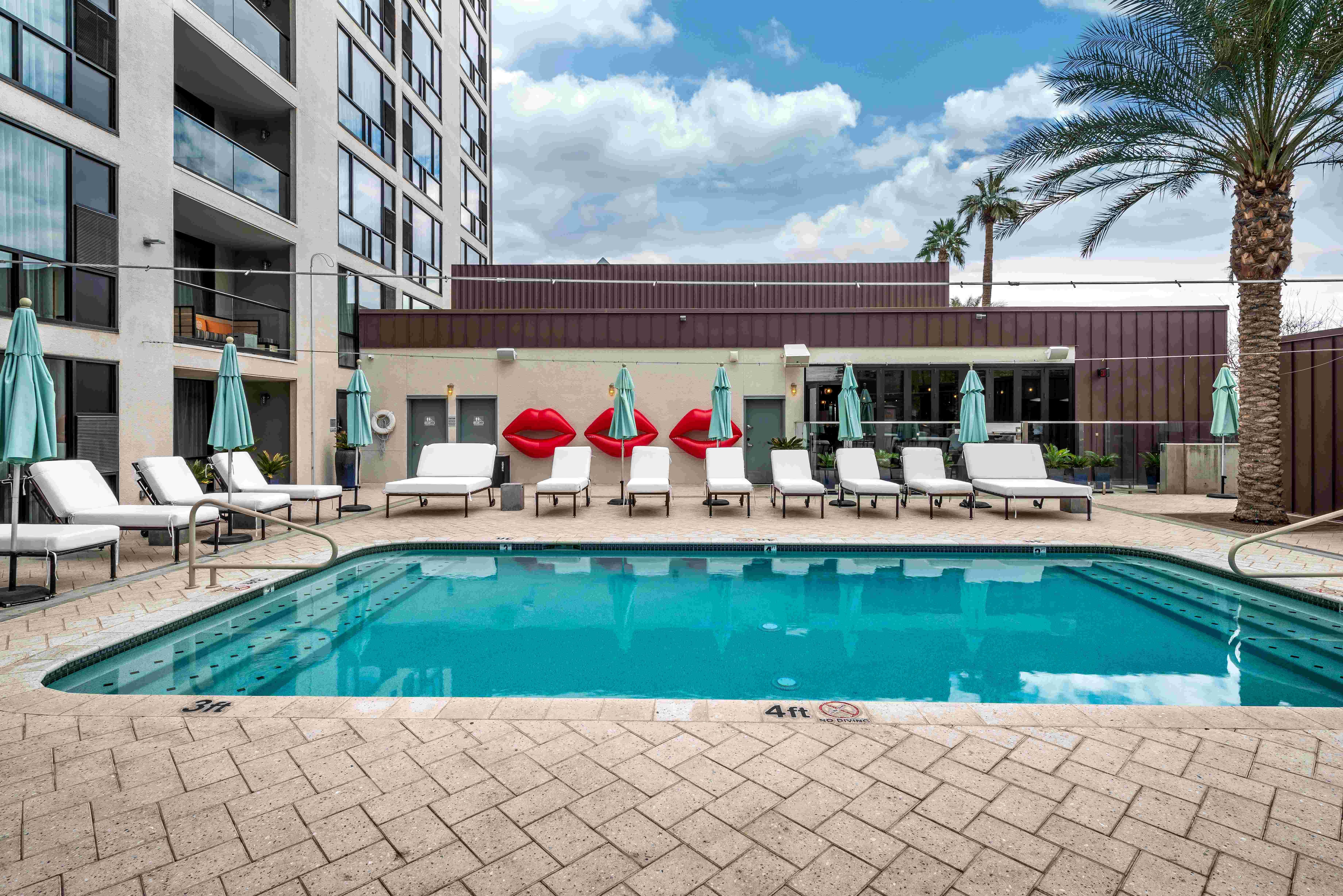 Rooftop pool