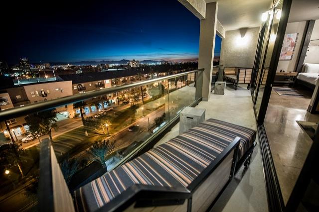 Suite balcony with southwest view