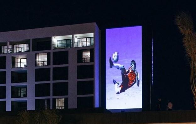 Video wall art installation